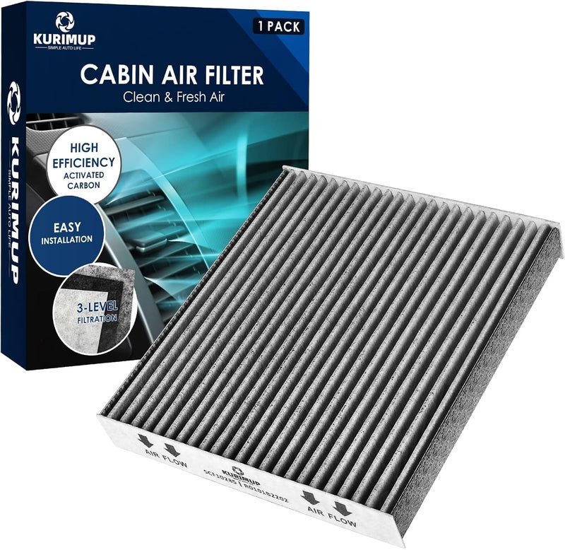 kurimup Cabin Air Filter Replacement for CP285 CF10285 Toyota Lexus Scion Camry Corolla Tundra Highlander Prius Vehicle Premium Cabin filter with Activated Carbon(1 pack) - Image 1